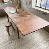 19th century oak farmhouse table 270cm with extensions