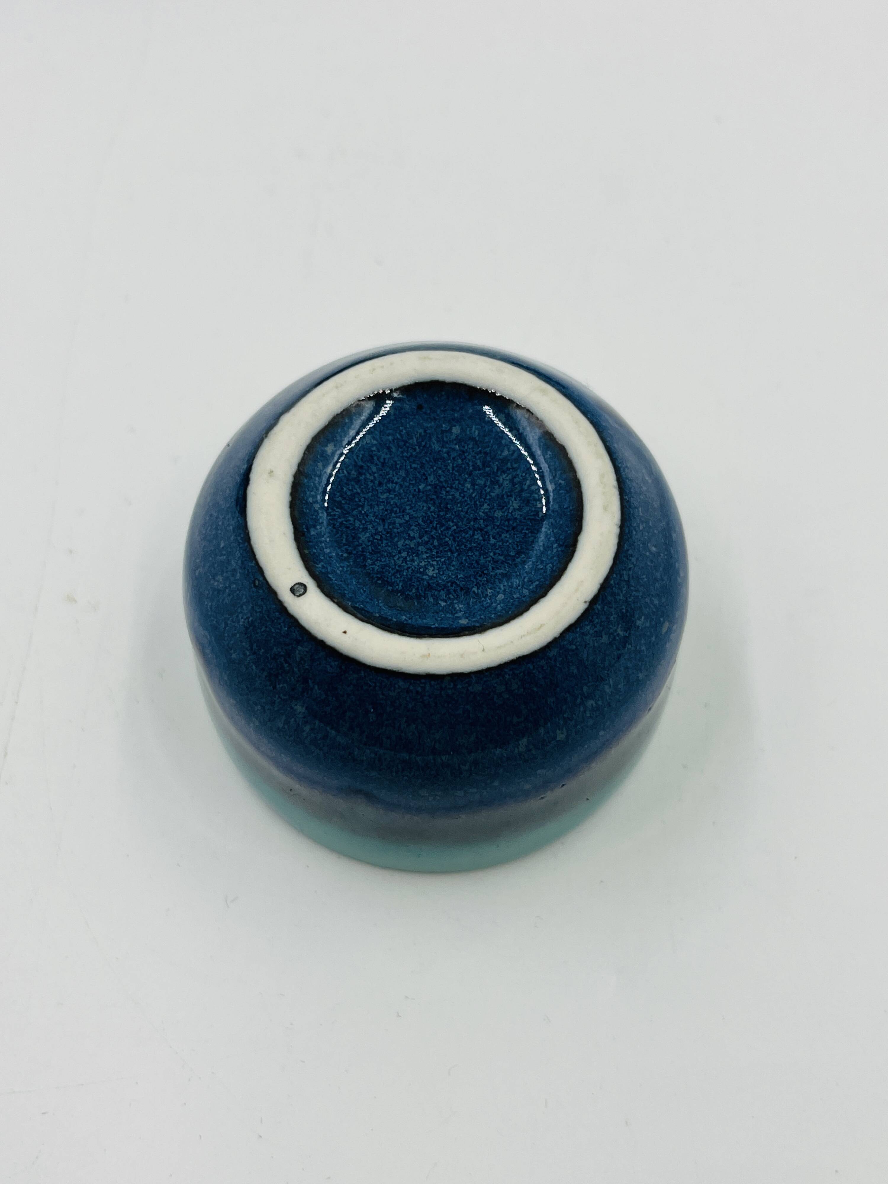 Japanese sake service in Mino Seiryu ceramic.