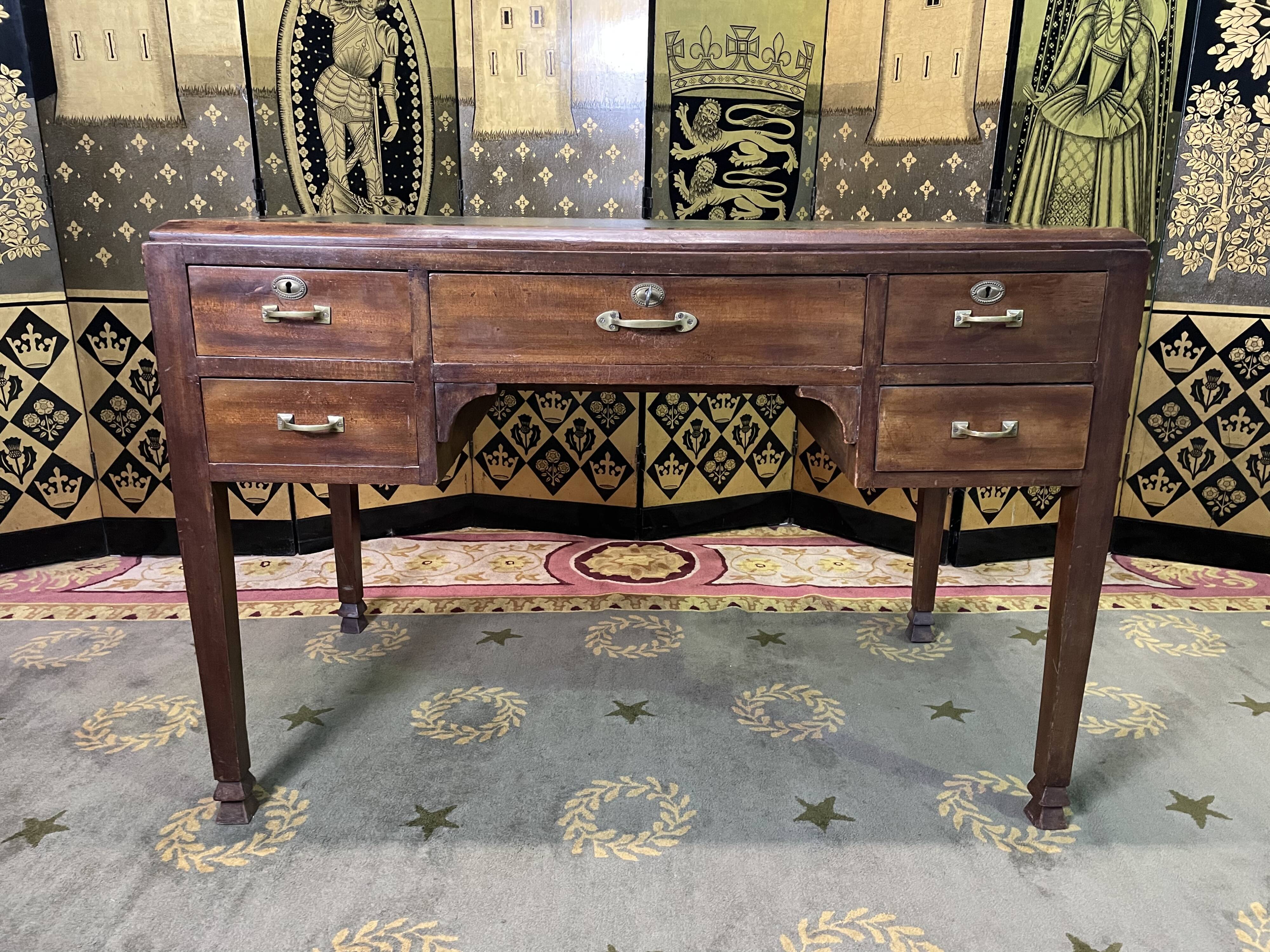 Art Deco era mahogany desk