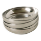 ensemble de 5 coupelles en inox, Design, 1970