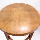Pedestal table with vintage wooden drawer