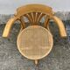 Vintage Thonet style swivel office chair – bent wood & cane