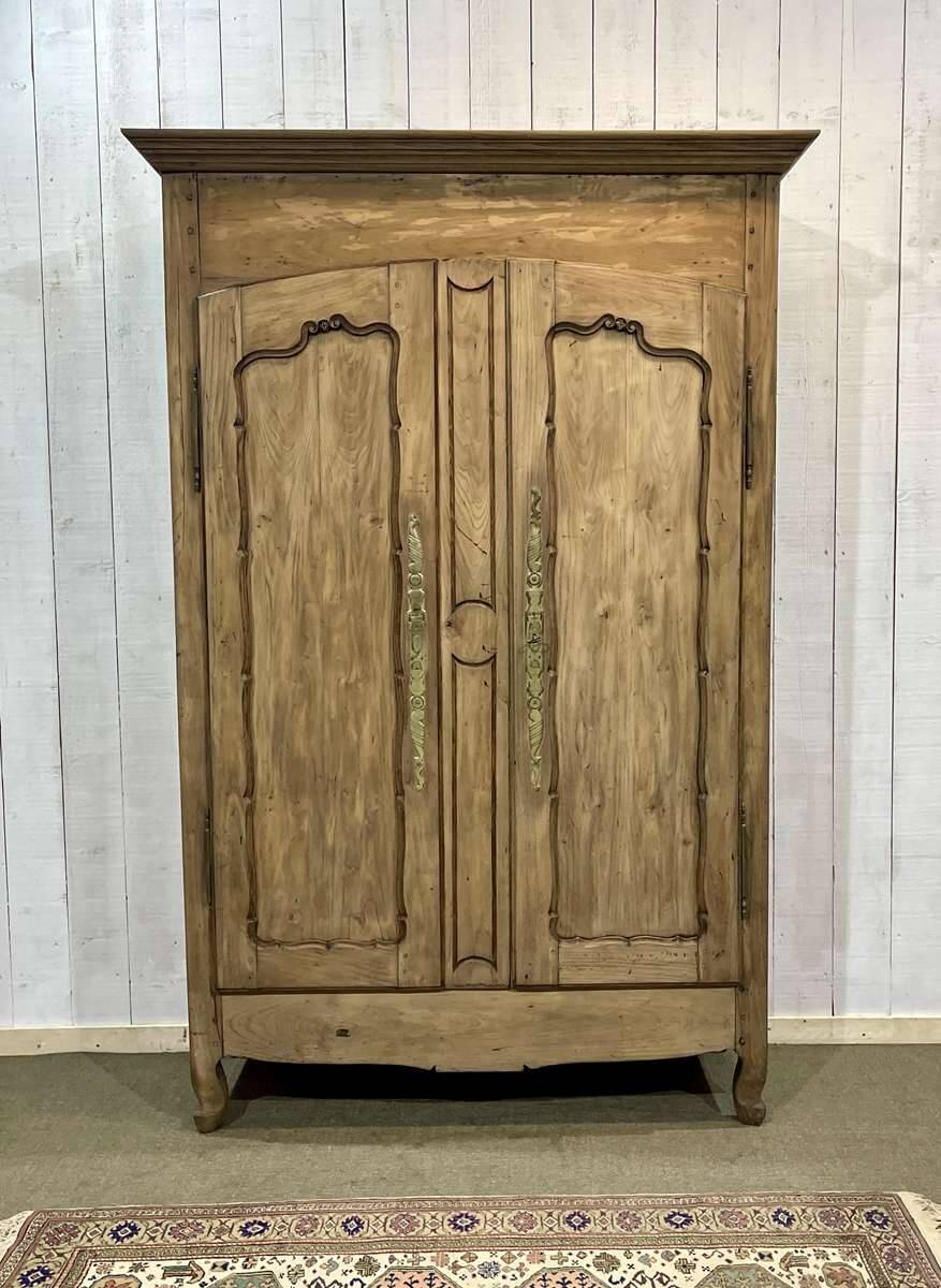 19th century raw chestnut country wardrobe
