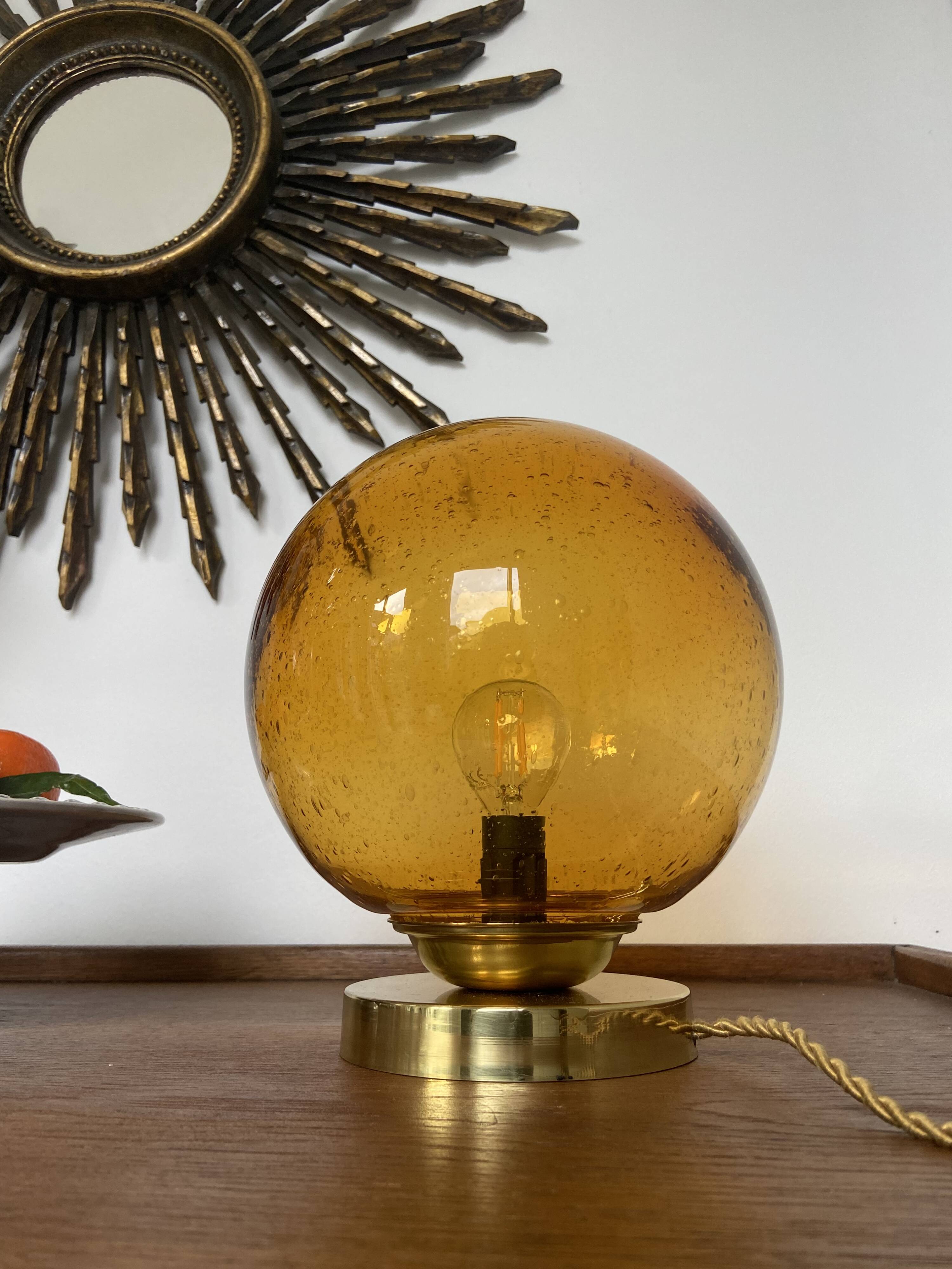 Vintage “bubbled” lamp