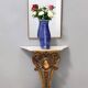 Blue and White Lacquered Ceramic Vase by Laveno Chinoiserie Style, Italy