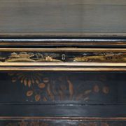 Bureau Chinois Chinoiserie 19ème Siècle Cuir Napoléonien