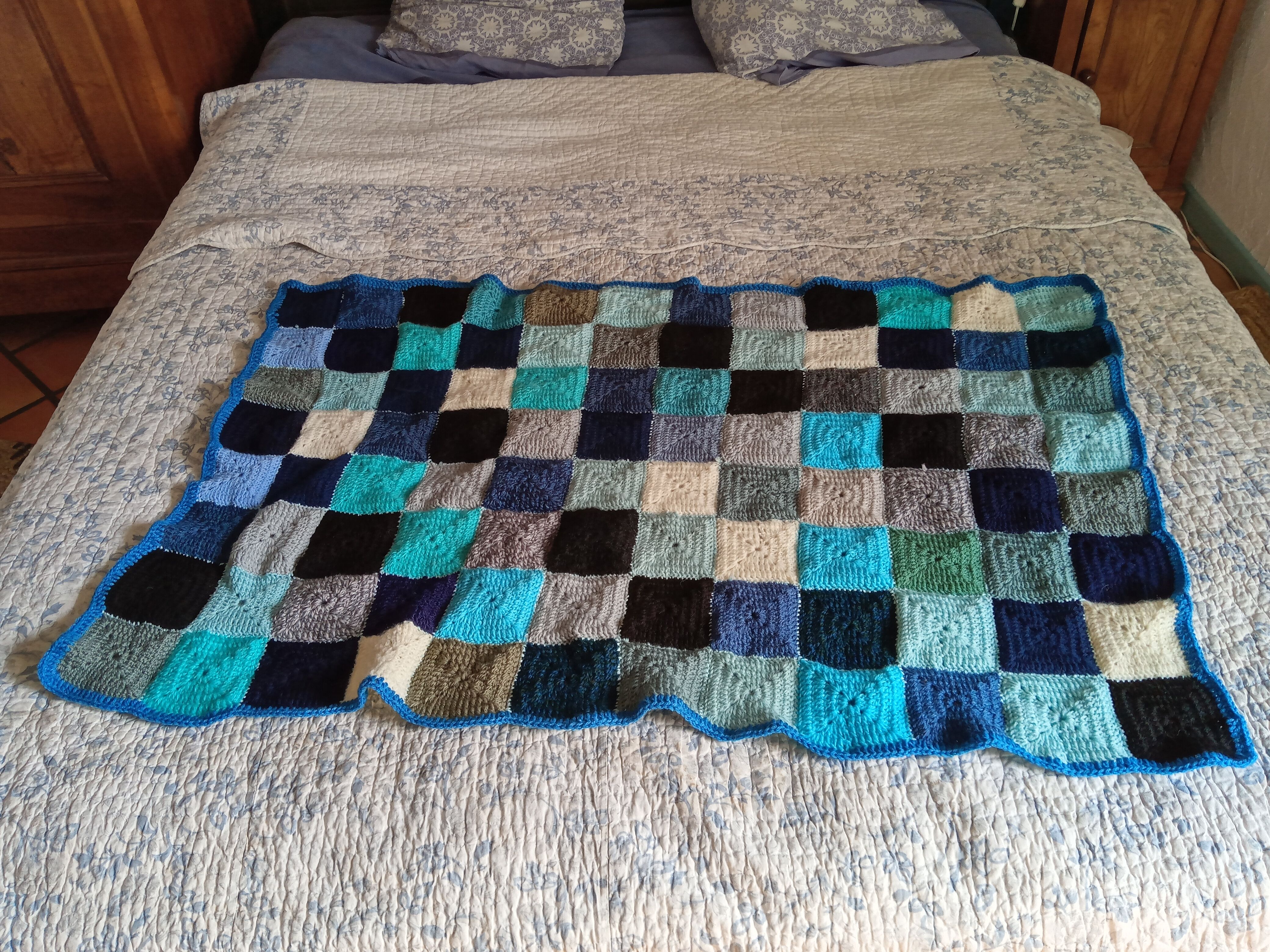 Vintage patchwork throw