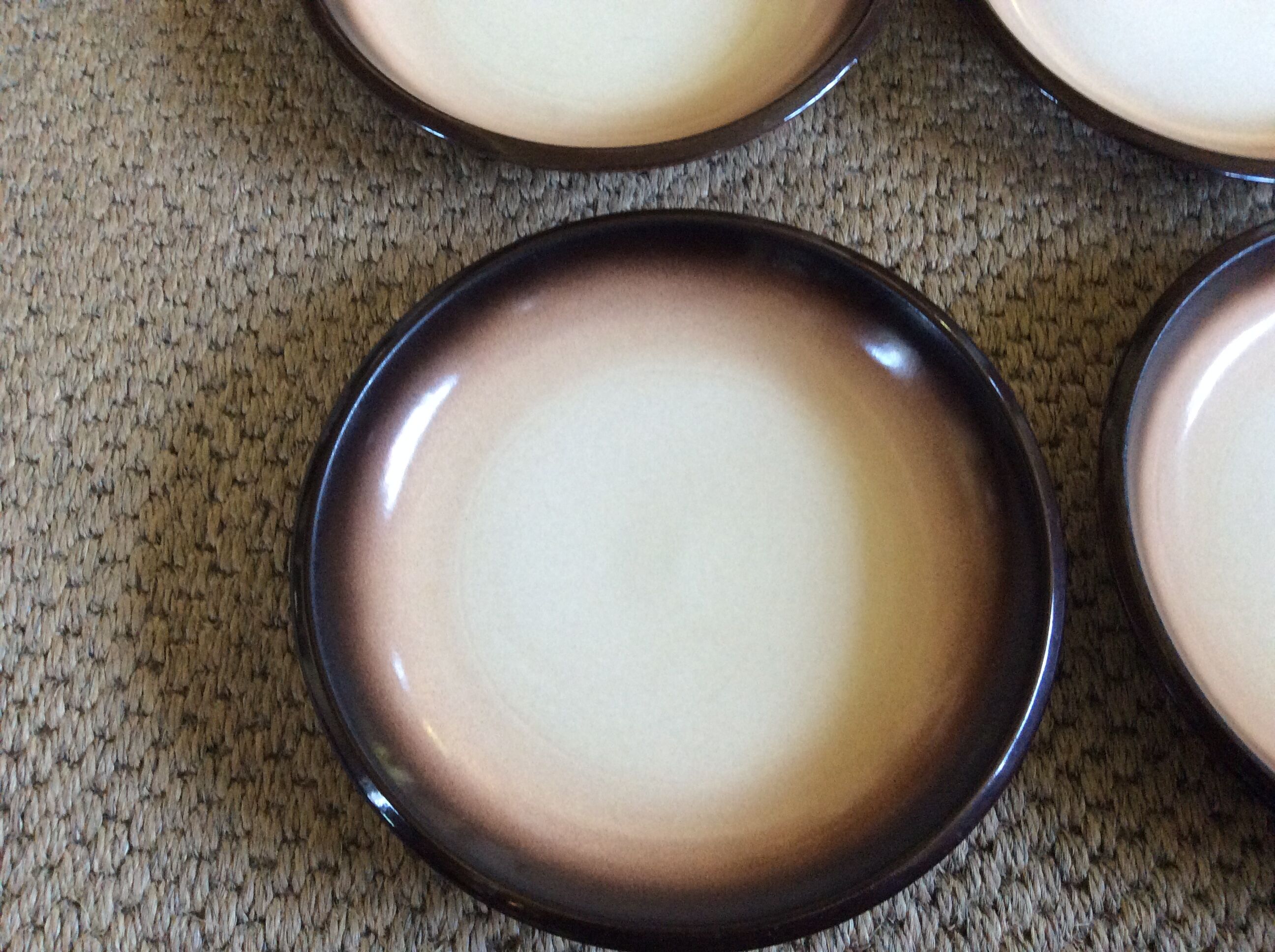 Series of 6 semi-hollow plates