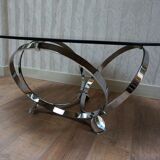 Mid-Century Space Age Round Coffee Table by Knut Hesterberg, 1960s