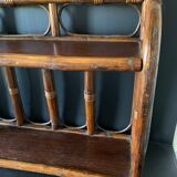 Vintage rattan shelf