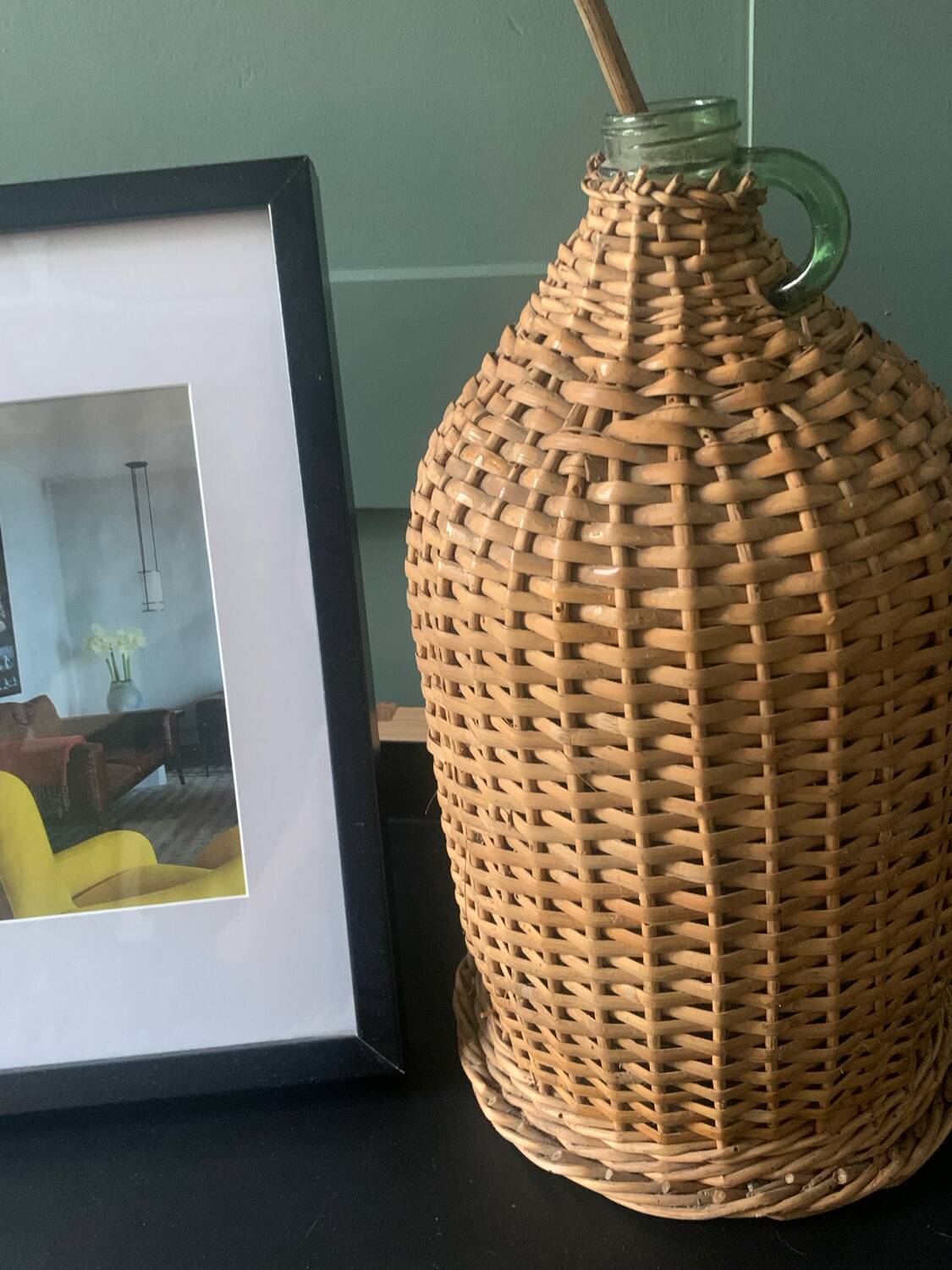 Rattan demijohn