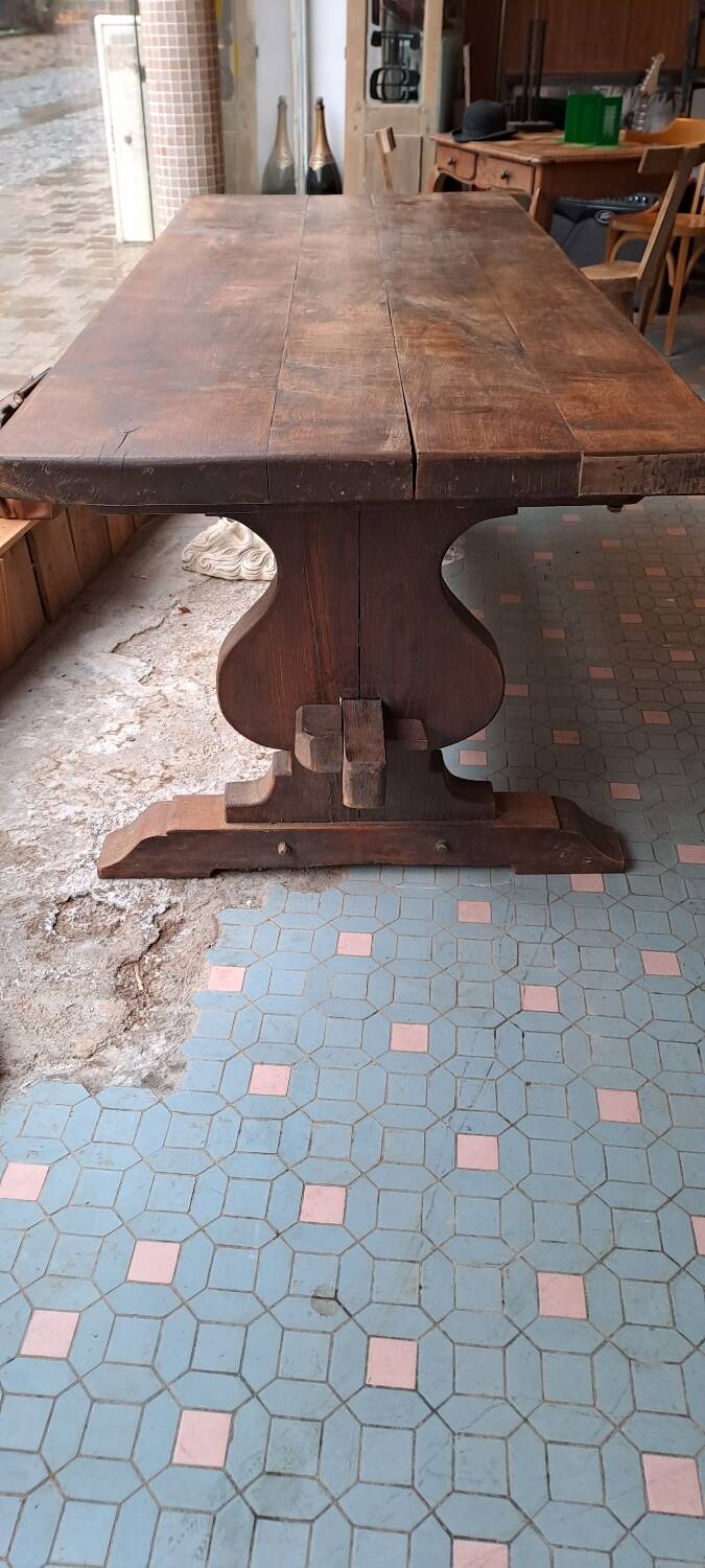 Monastery table early 20th century oak