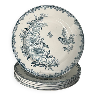 Léon Graves assiettes terre de fer