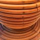 Old vintage Louis Sognot rattan lamp from the 50s and 60s