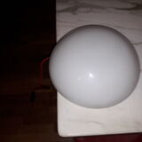 Opaline vintage round bedside lamp
