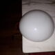 Opaline vintage round bedside lamp