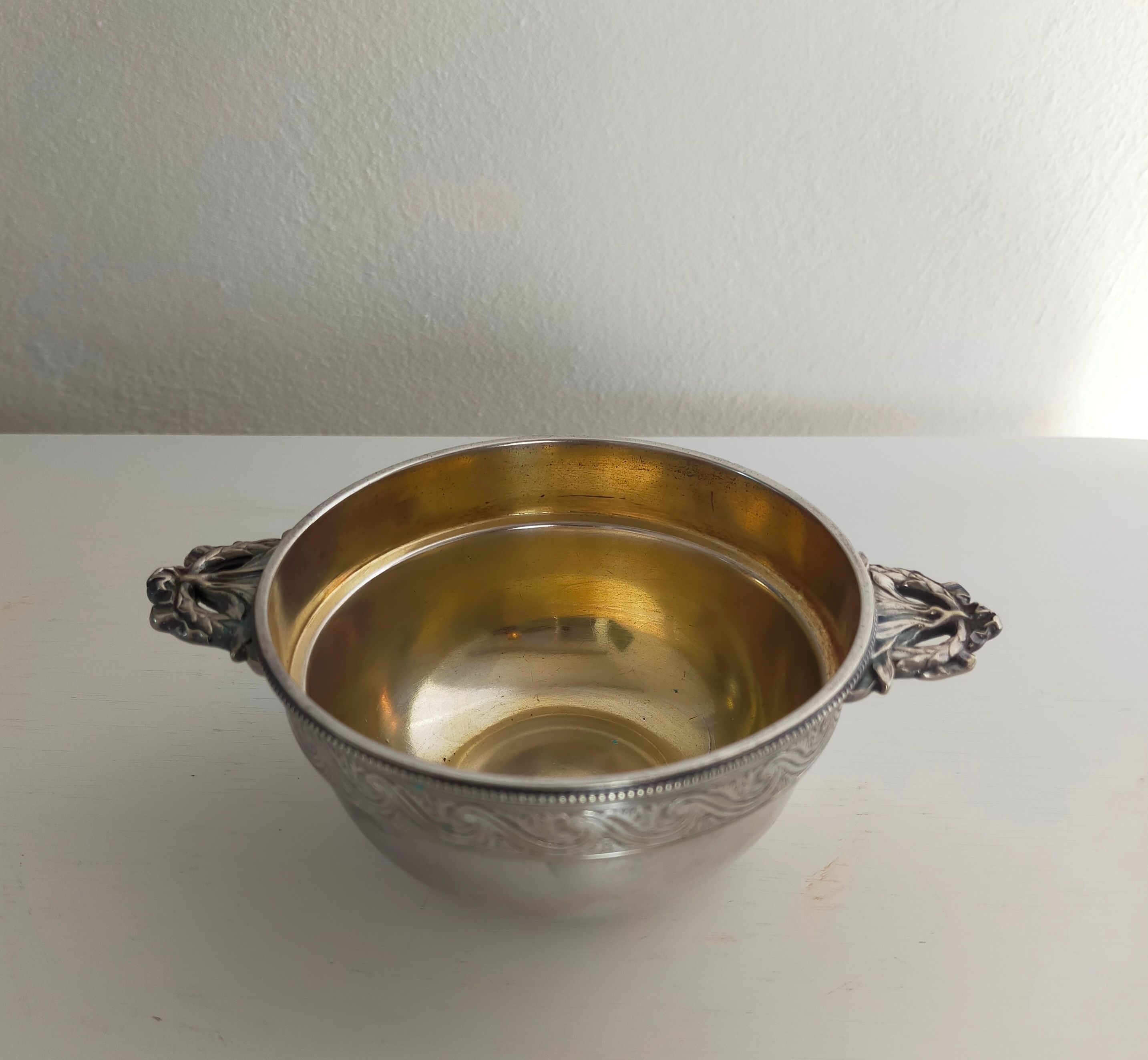 Christofle bowl in silver metal