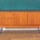 Retro Teak 1960s Mcintosh Sideboard On Hairpin Legs