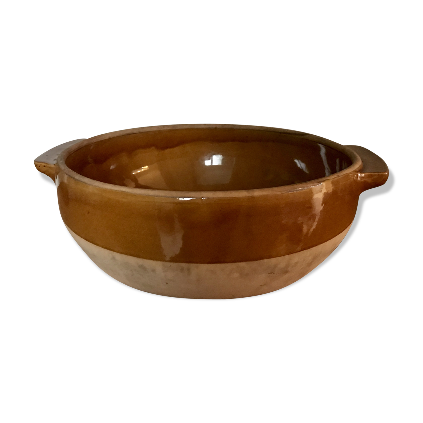Glazed terracotta dish