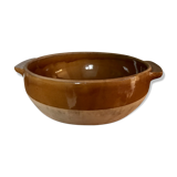 Glazed terracotta dish