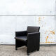4 leather chairs model Giulietta by Afra and Tobia Scarpa for Meritalia italia 1988