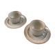 2 cups - saucers