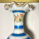 Jean-françois robert baccarat vase opaline peint main