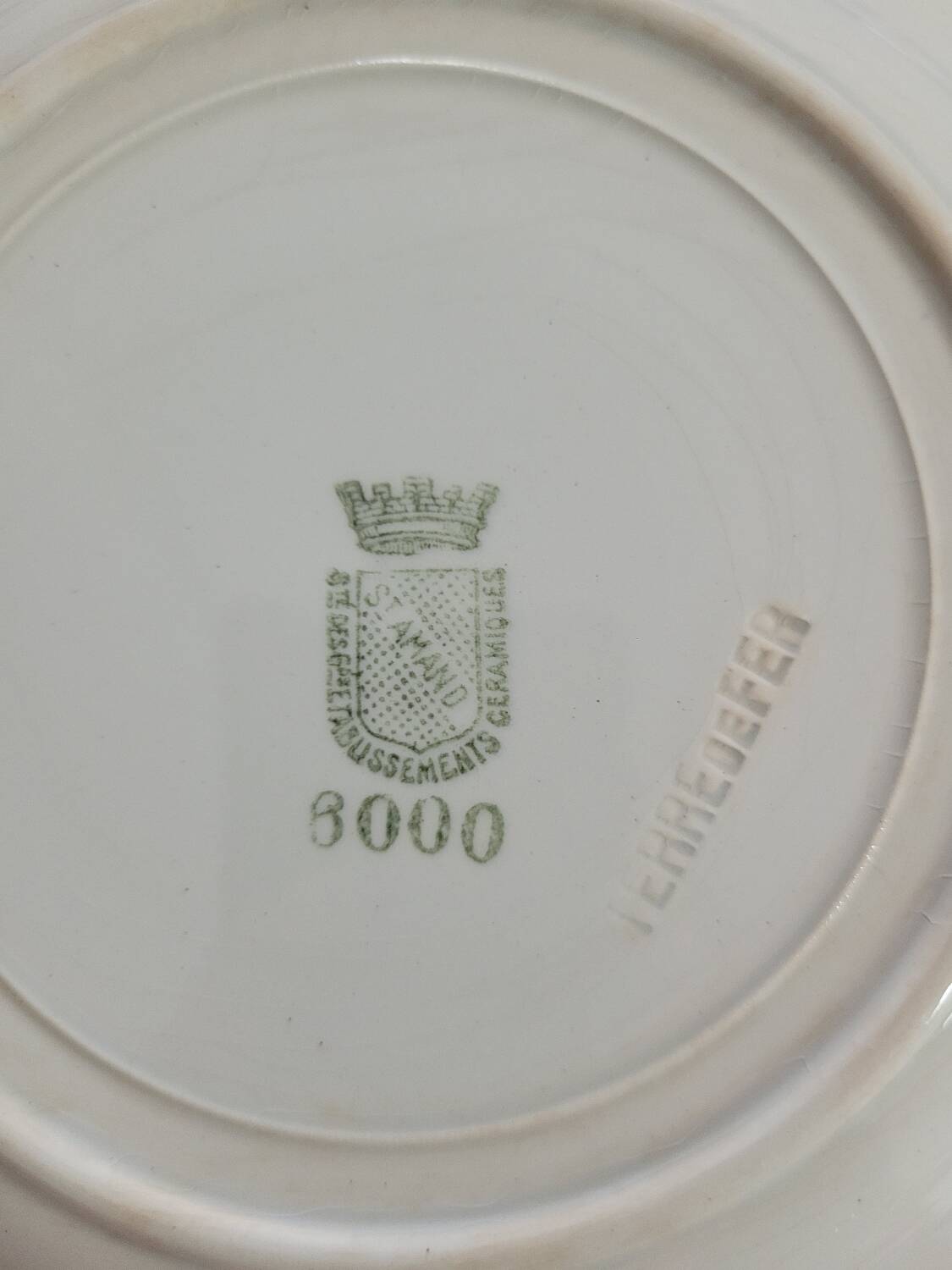 Lot n°1 de 6 assiettes creuses St Amand