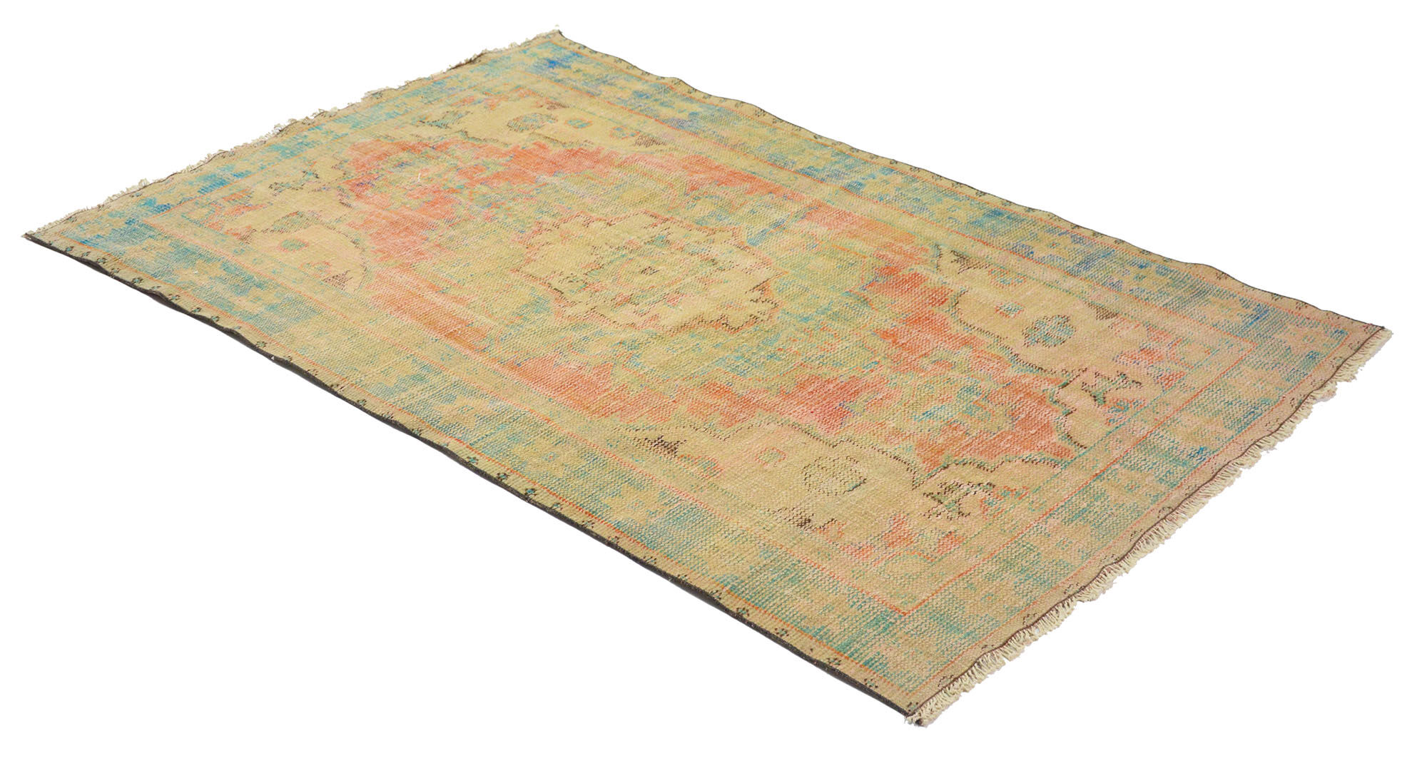 Anatolian handmade vintage rug 240 cm x 146 cm
