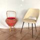 3 chaises tonneau années 50/60 skaï