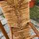 Vintage straw bench