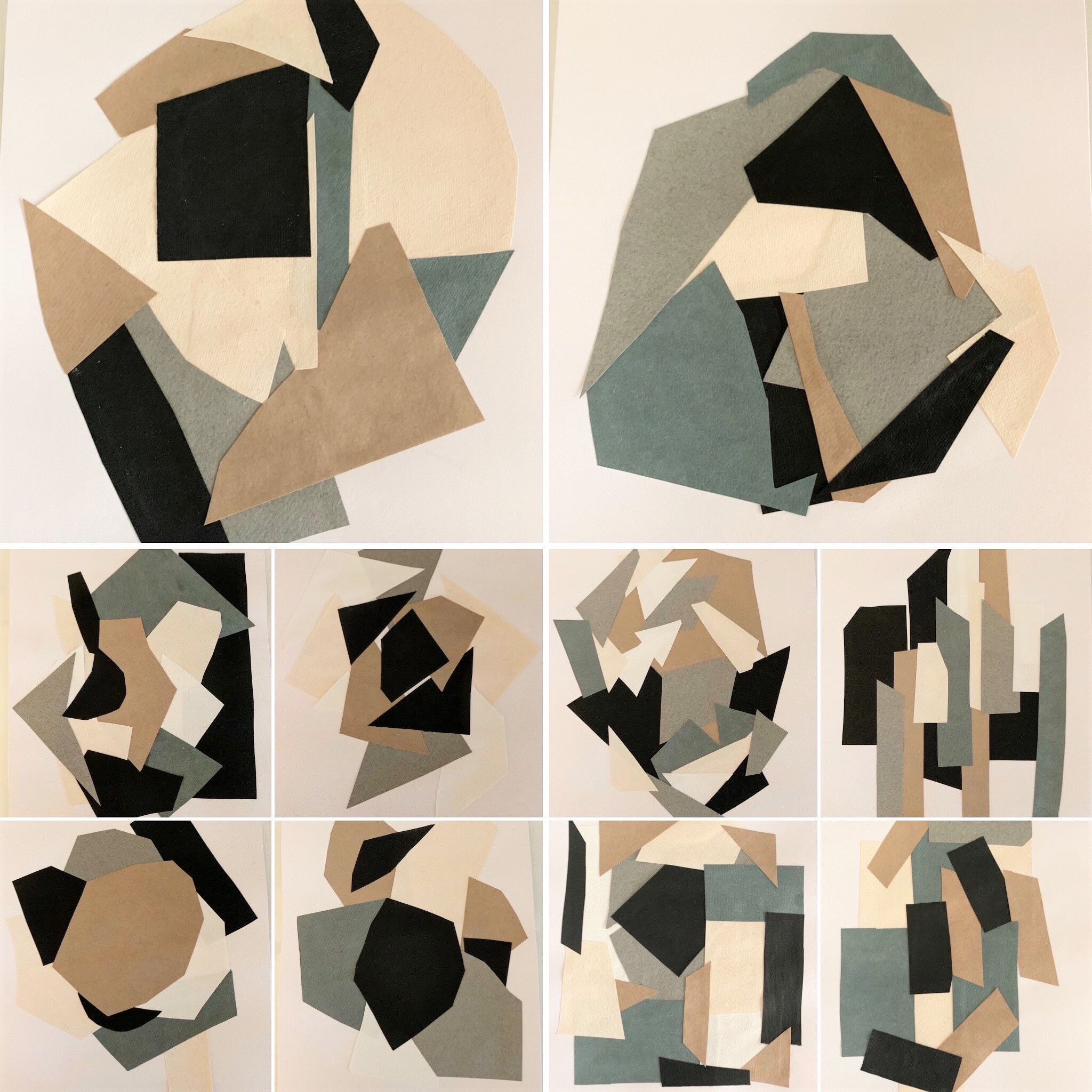Collage gris series 4/10