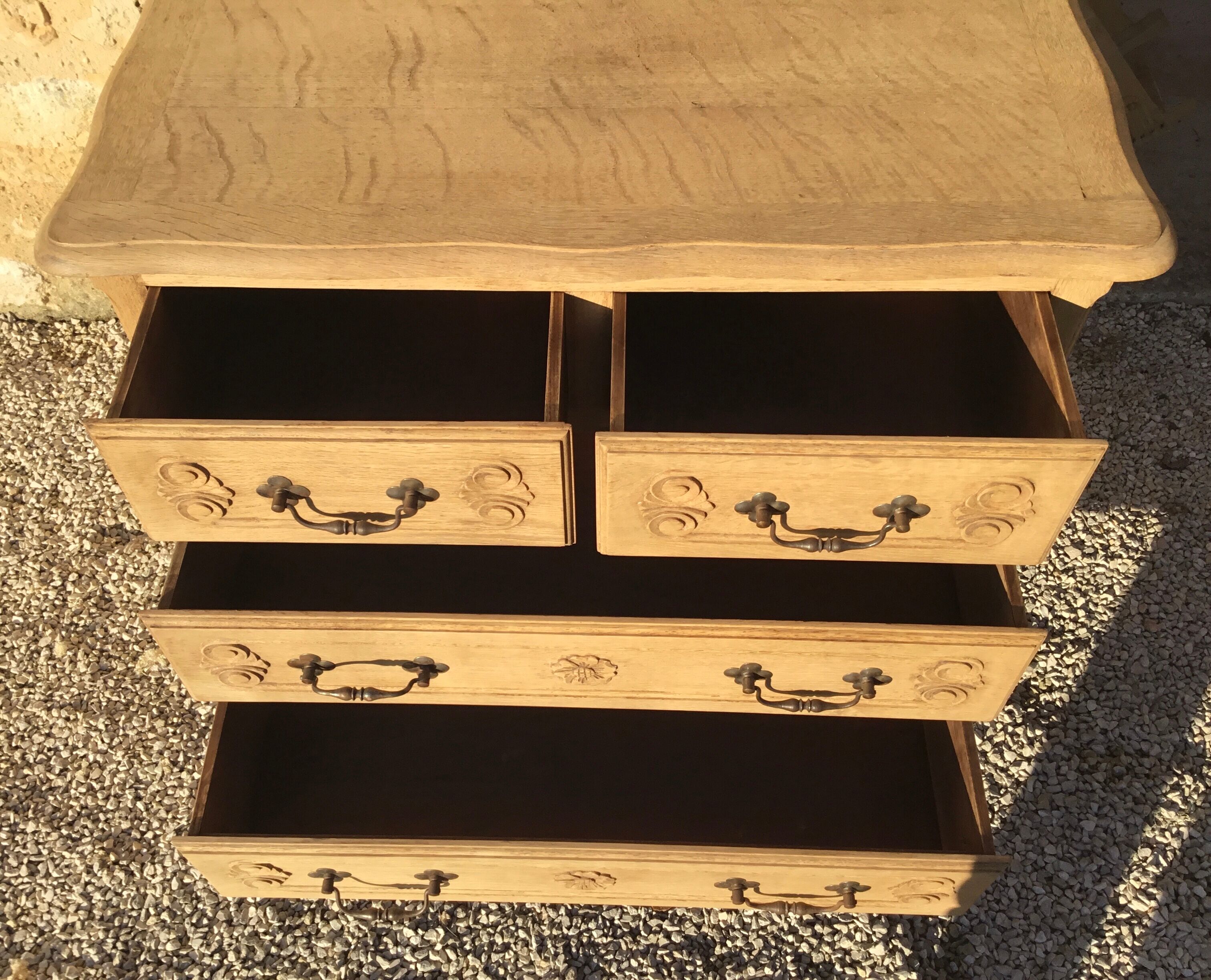 Louis XV-style oak dresser