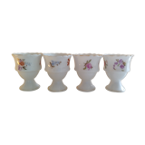 Set de 4 coquetiers en porcelaine