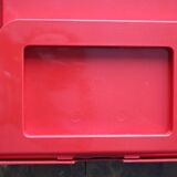 Folding tray Guzzini red – design Luigi Massoni – Italy, 1970s