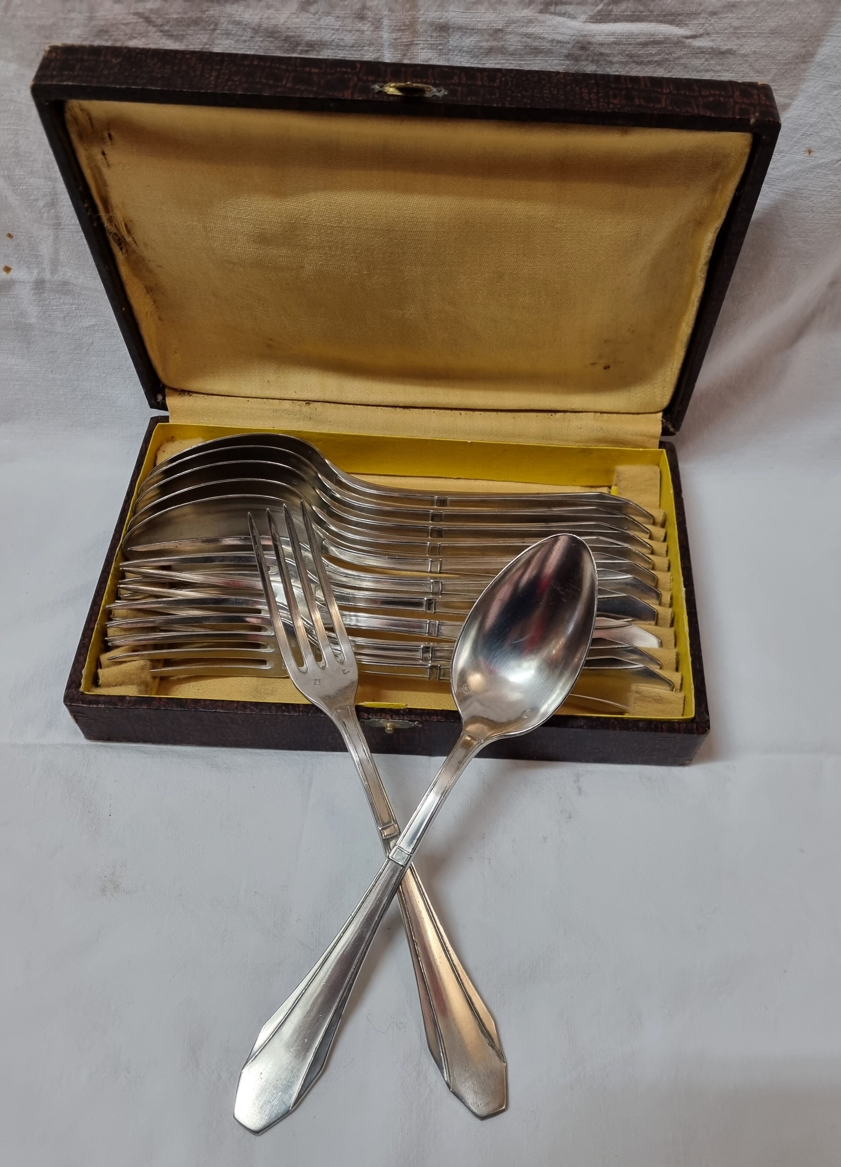 Couverts en argent XVIII ème  tête de bélier