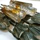 Large brutalist iron & ice Murano glass sconce / wall lamp, 1960s