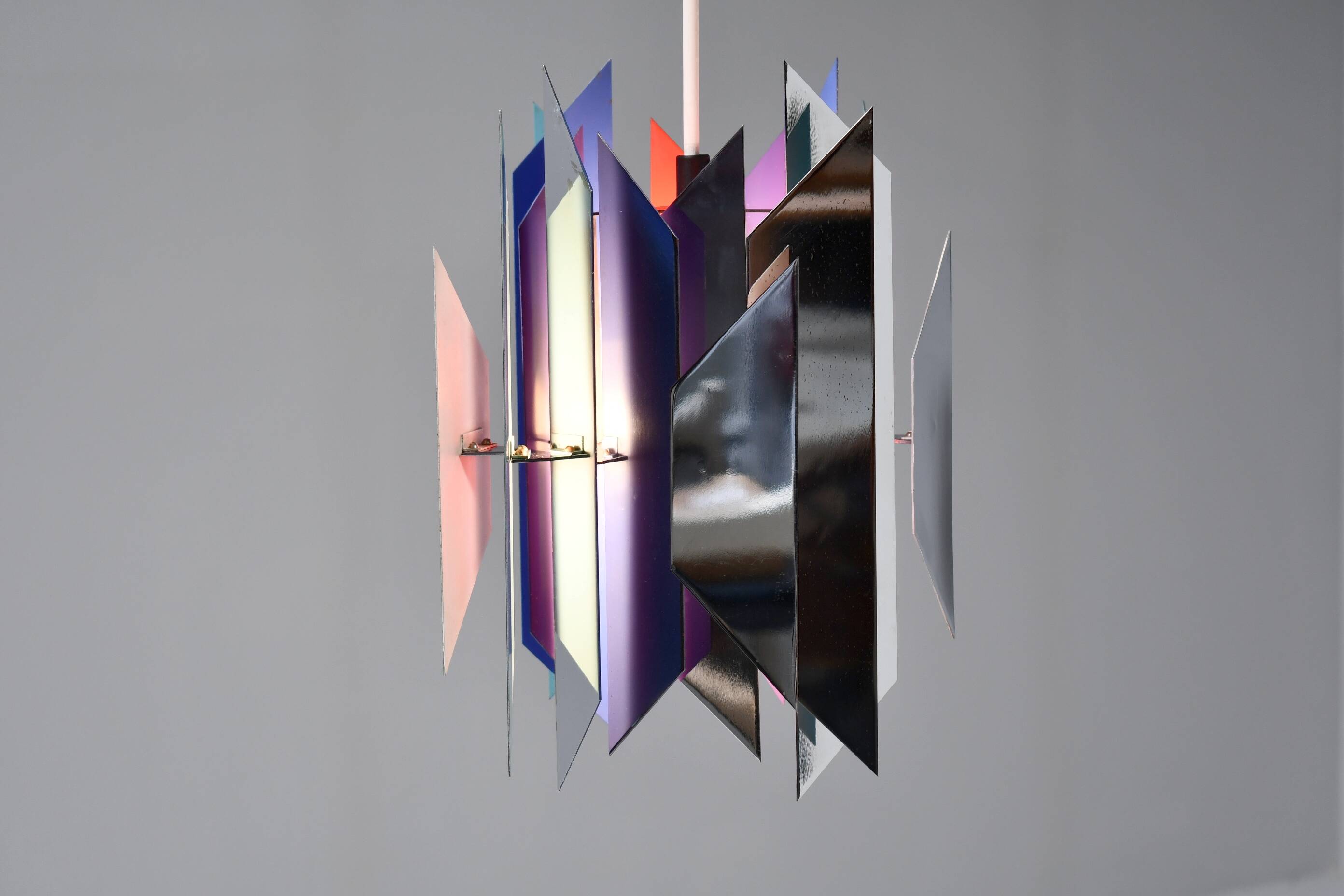 Tivoli Pendant Lamp by Simon Henningsen for Lyfa. Denmark 1962 (blk)