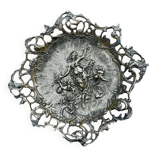 Grande coupe à fruits en bronze XIXe siècle