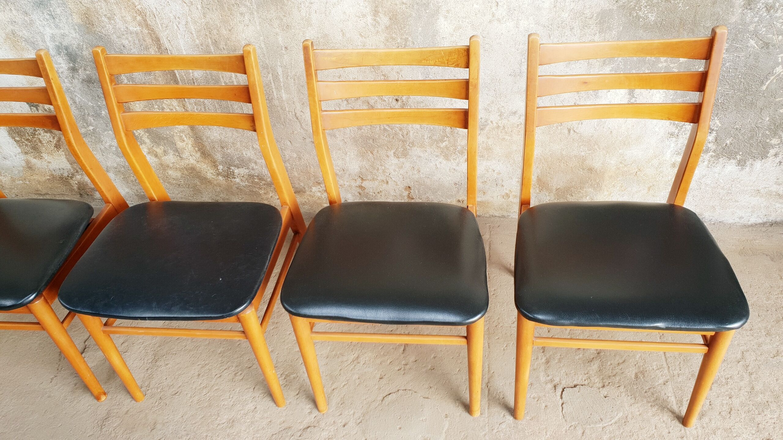 Set de 4 chaises scandinave vintage