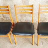 Set de 4 chaises scandinave vintage