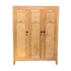 Old industrial cloakroom 1910 in oak and enamelled plate