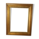 Frame inverted edges and beaded gilded wood 46x36 foliage 35x26 cm SB