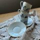 Limoges porcelain coffee cups / Wink to Mr. Silhouette Étienne
