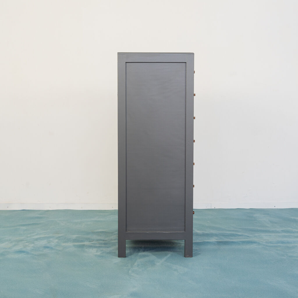 Cabinet from optical chest of drawers wood metal bone 1940s modern vintage