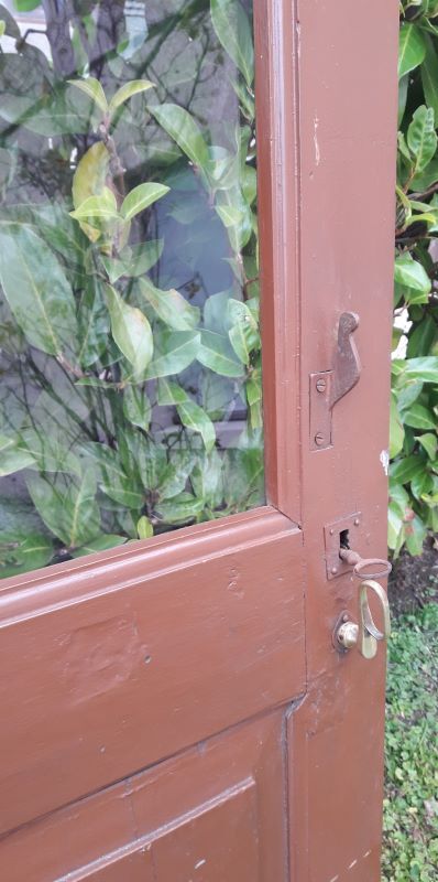 Porte vitrée H186,5xL98,5 de communication moulurée