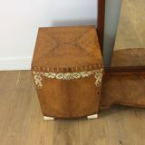 Art deco dressing table with illuminating mirror