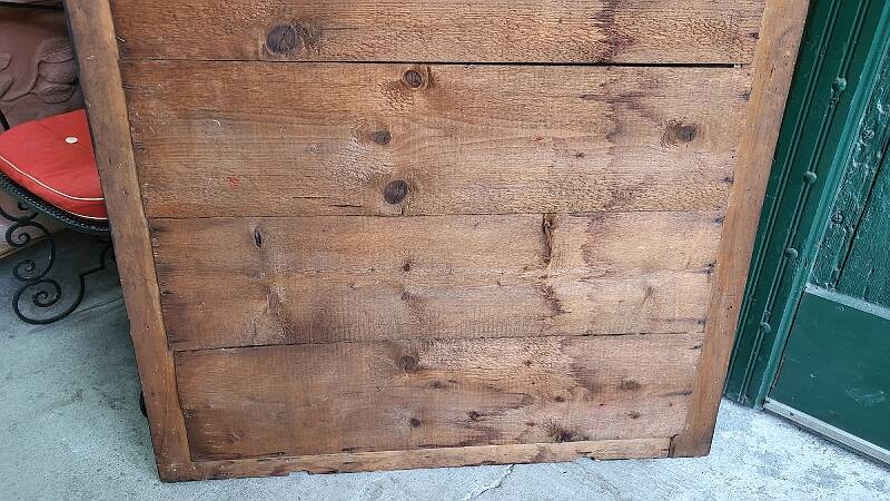 Antique wooden mirror