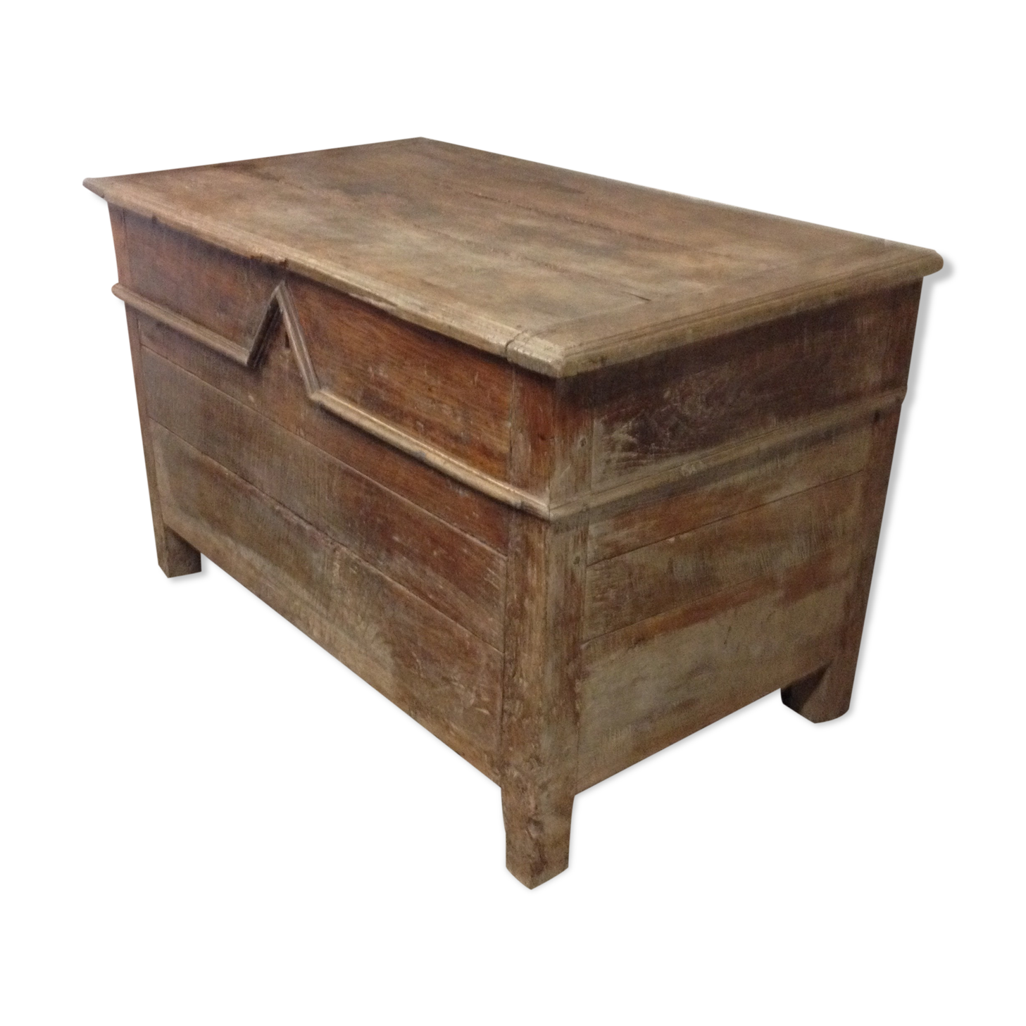 Very large old wooden chest