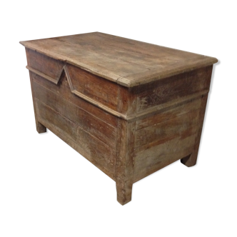 Very large old wooden chest